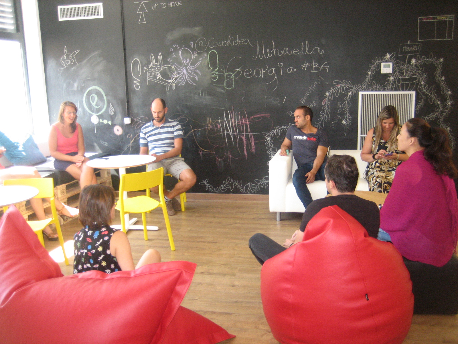 Zona relax en el cowork