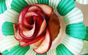 Receta casera para comer en coworking: flores de manzana