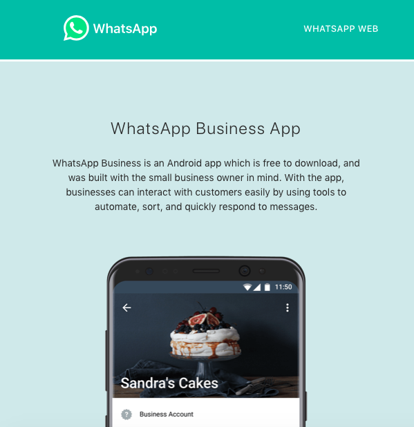 whatsApp Business English