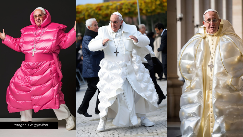 papa vestido por Inteligencia artificial